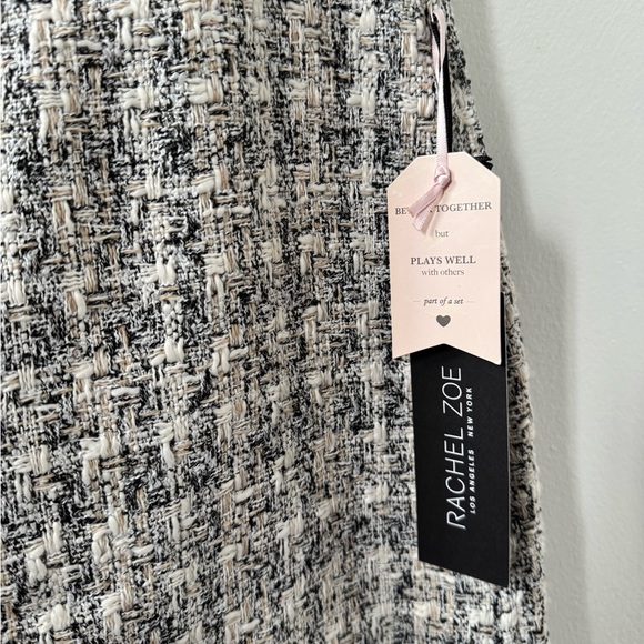 Textured Gray Tweed Mini Skirt - Rachel Zoe - Picture 4 of 5